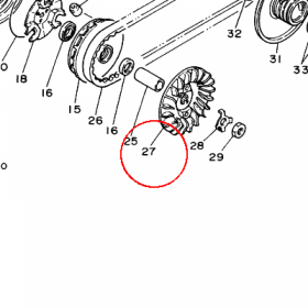 YAMAHA - KOLO PASOWE nr: 3FA176110100