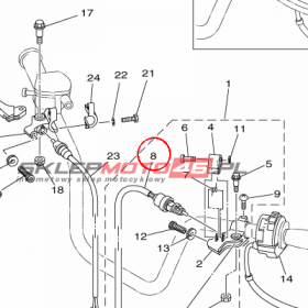 YAMAHA - wlacznik stopu nr: 3FA839800300