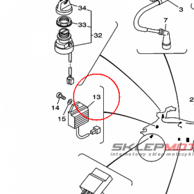 YAMAHA - regulator napiecia nr: 3GB819601000
