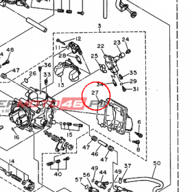 YAMAHA - USZCZELKA nr: 3GM149970000