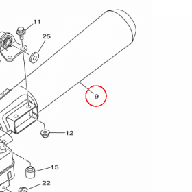 YAMAHA - TLUMIK nr: 3HT14703R000