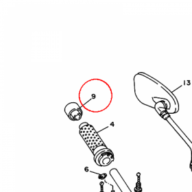 YAMAHA - MANETKA nr: 3JB2628J0000