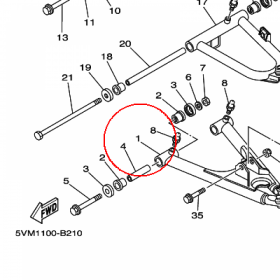 YAMAHA - WACHACZ PRZ. GTS nr: 3JM2357000P1