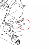 YAMAHA - USZCZELNIACZ nr: 3JP124490200