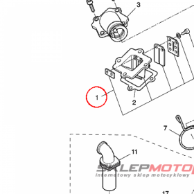 YAMAHA - ZAWOR PLYTKOWY nr: 3KJ136100000