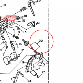 YAMAHA - ROD SET nr: 3KW145040000