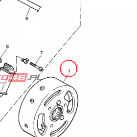 YAMAHA - WIRNIK nr: 3L685550M000