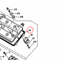 YAMAHA - uszczelka pokrywy zaw. nr: 3LD111930100