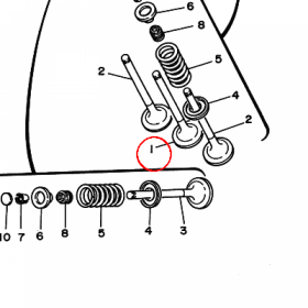 YAMAHA - zawor dolot. nr: 3LD121110100