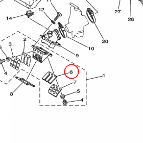 YAMAHA - ZAWOR PLYTKOWY nr: 3MB136130000