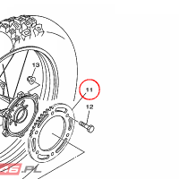 YAMAHA - SPROCKET, DRIVEN (57T) nr: 3MB254572000