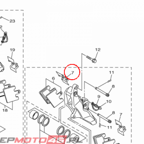 YAMAHA - NAKLADKA DOCISK. nr: 3P6259190000