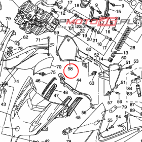 YAMAHA - WYPELNIENIE OWIEWKI nr: 3P62837M0000