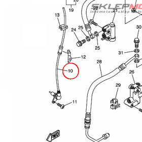 YAMAHA - WHEEL SENSOR ASSY, FRONT nr: 3P6859700000