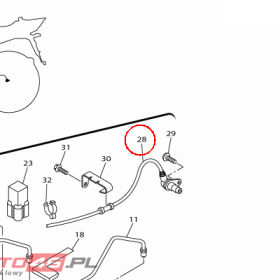 YAMAHA - WHEEL SENSOR ASSY, REAR nr: 3P6859801000