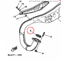 YAMAHA - uszczelka r. wyd. nr: 3PA146131000