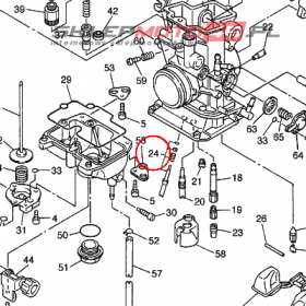 YAMAHA - SRUBA WOLNYCH OBR nr: 3TJ141054000