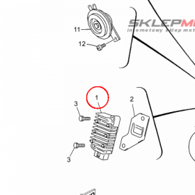 YAMAHA - regulator napiecia nr: 3TJ819600200