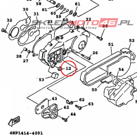 YAMAHA - WSKAZNIK nr: 3UHE53610100