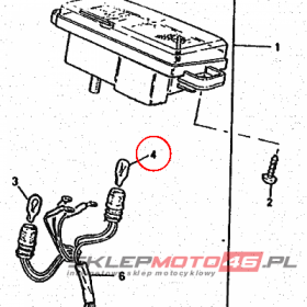 YAMAHA - ZAROWKA nr: 4G18474400EP