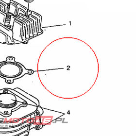 YAMAHA - uszczelka glowicy nr: 3VLE11810000