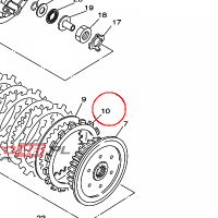 YAMAHA - tarcza sprzegla nr: 3XK163210000