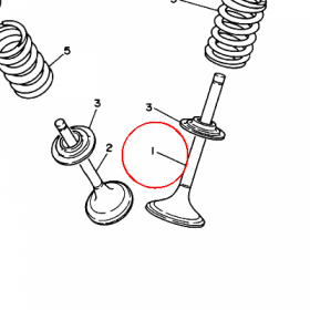 YAMAHA - zawor dolot. nr: 3Y1121110100