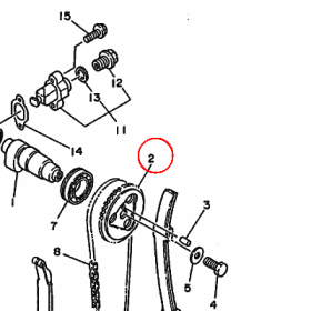 YAMAHA - ZEBATKA LANC. ROZRZ. nr: 3Y1121760000