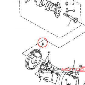 YAMAHA - ZEBATKA LANC. ROZRZ. nr: 3YF121760000