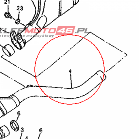 YAMAHA - RURA WYDECH. nr: 3YF146210000