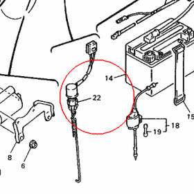 YAMAHA - W??CZNIK "STOP" nr: 3YF825300100
