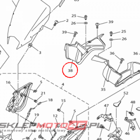 YAMAHA - WYPELNIENIE OWIEWKI nr: 42P2836L0000