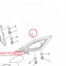 YAMAHA - REFLEKTOR nr: 43DH41110000