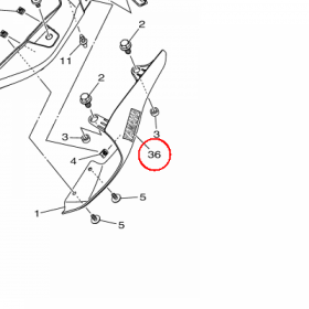 YAMAHA - EMBLEMAT nr: 4B52153E6100