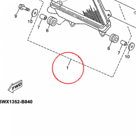 YAMAHA - RADIATOR ASSY nr: 4BAE24600000