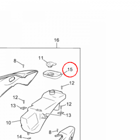 YAMAHA - RUBBER BEARING nr: 4BAF41980000