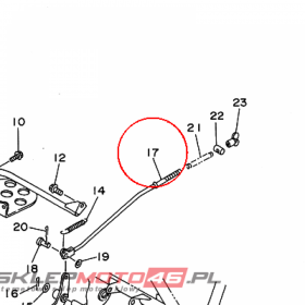 YAMAHA - ROD, BRAKE nr: 4BD272310000