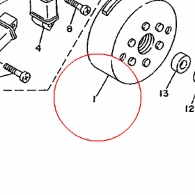 YAMAHA - WIRNIK nr: 4BF855500000