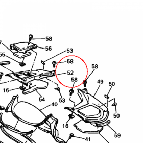 YAMAHA - WYPELNIENIE OWIEWKI nr: 4BH2836L0000