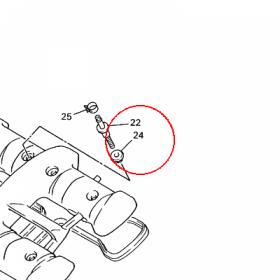 YAMAHA - RUBBER, MOUNT 2 nr: 4BR1112G0000