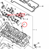 YAMAHA - PROWADNICA ZAWORU nr: 4C8111331000