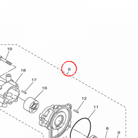 YAMAHA - WATER PUMP ASSY nr: 4C8124202000