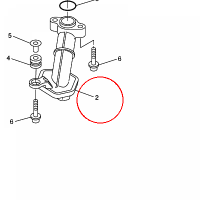 YAMAHA - STRAINER HOUSING ASSY nr: 4C8134100000