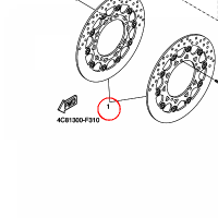 YAMAHA - TARCZA HAM. nr: 4C82581T0000