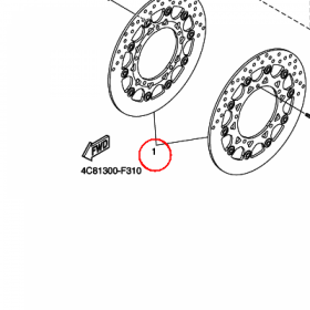 YAMAHA - TARCZA HAM. nr: 4C82581T0000