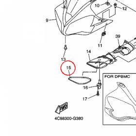 YAMAHA - WYPELNIENIE OWIEWKI nr: 4C8283450000