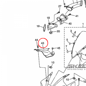 YAMAHA - WYPELNIENIE OWIEWKI nr: 4C82837M0000