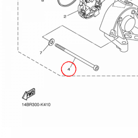 YAMAHA - SCREW nr: 4C8818460000