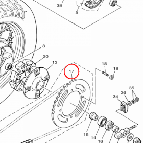 YAMAHA - ZEBATKA ZDAWCZA nr: 4DN254453000