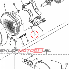 YAMAHA - ZAROWKA nr: 4E2843470000